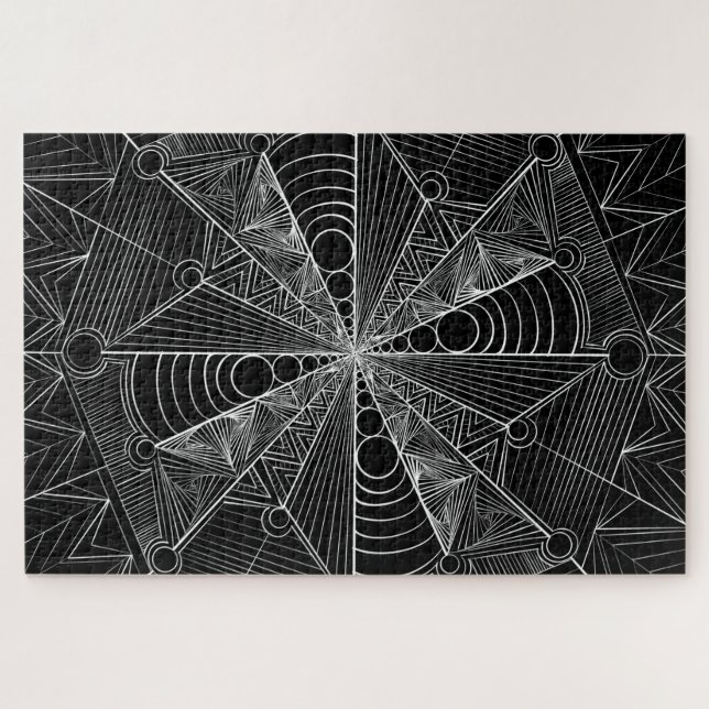 Spider Web Mandala Puzzle (Horizontal)