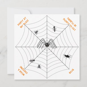 Spider's Web Party at My Place - Invitation de la 