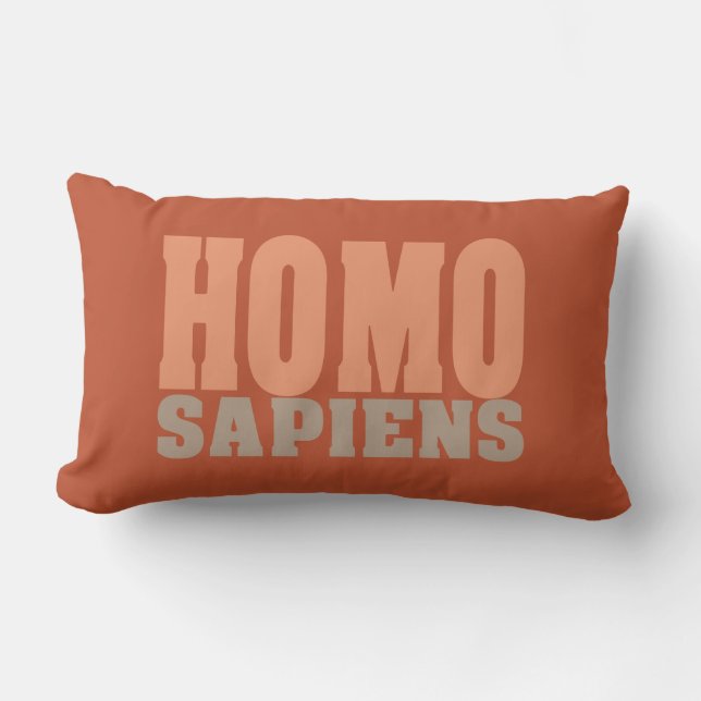 SPIENS HOMO oreiller à lancer personnalisé (Recto)