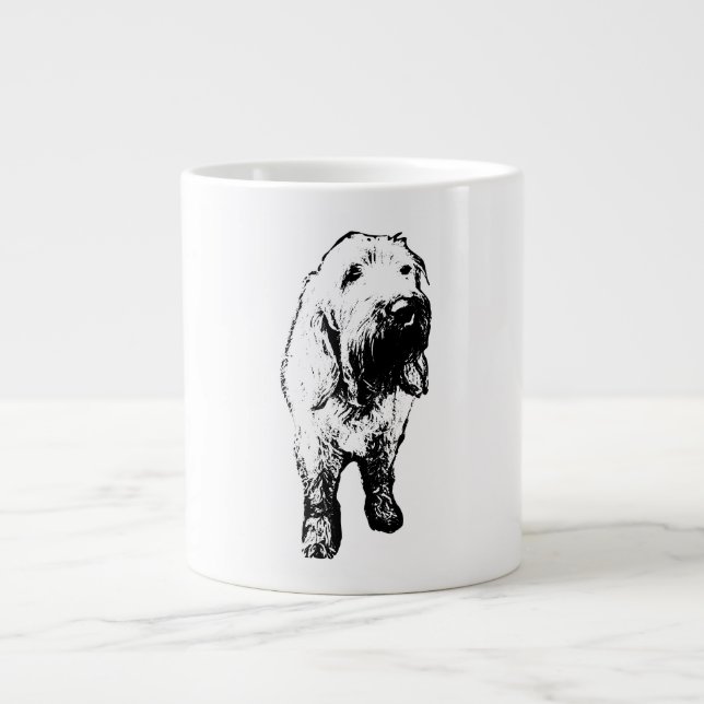 Spinone Italiano Mug – Standing Ink Dog Art (Devant)