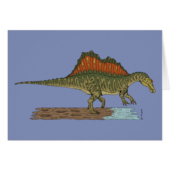 Spinosaure de Dinosaure Crétacé (Devant horizontal)