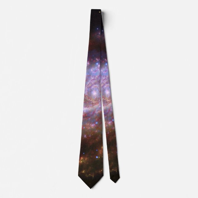 Spiral Galaxy Necktie Science Cravate d'astronomie (Devant)