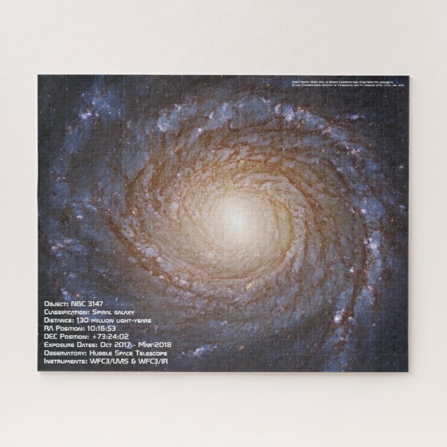 Spiral galaxy NGC 3147 Jigsaw Puzzle (Horizontal)