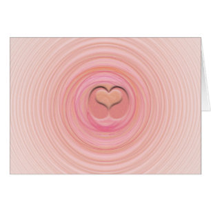 Spiral pastel rose pêche intérieur vide
