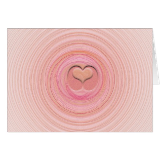 Spiral pastel rose pêche intérieur vide (Devant Horizontal)