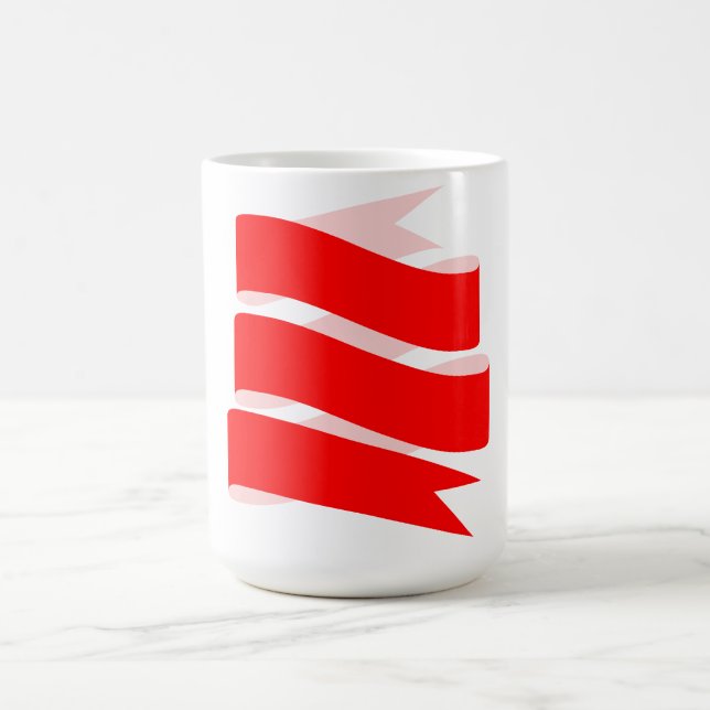Spiral Ribbon Design Café tasse (Centre)