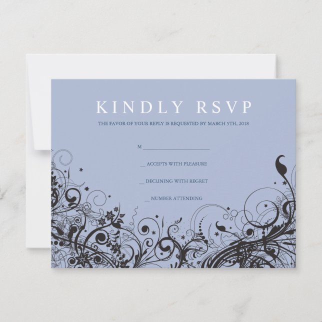 SPIRAL & STARS Mariage juif Carte de réponse (Devant)