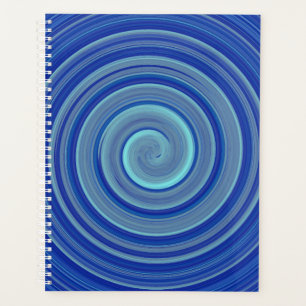 spirale bleue et turquoise