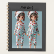 Spirale deux filles mignonnes Photo Planner