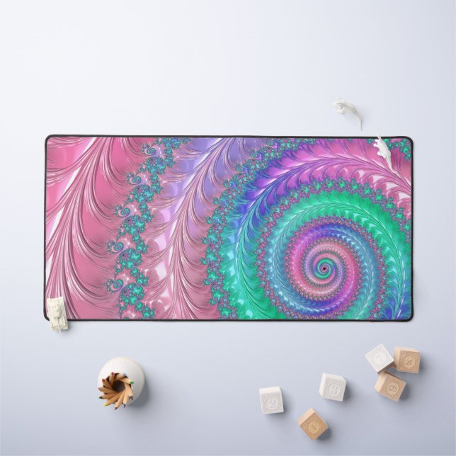 Spirale fractale colorée funky et psychédélique au (Tableau pour enfants)