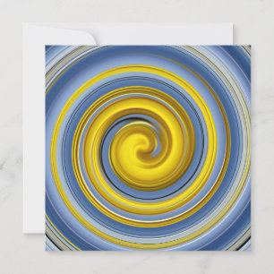 spirale jaune et bleue