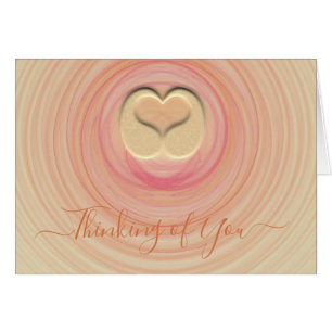 Spirales Abstraites Penser à vous et coeur 3D