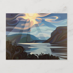 Spirales Esprits Lac Shuswap Carte Postale Canada 