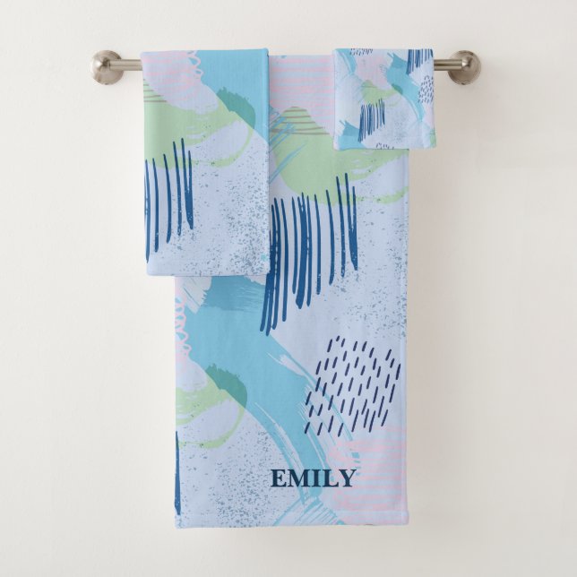 Spirales et lignes géométriques colorées (En situation)