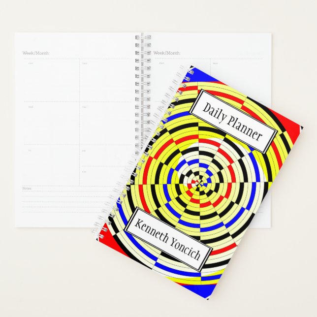 Spirales jaunes par Kenneth Yoncich (Devant avec enveloppe)