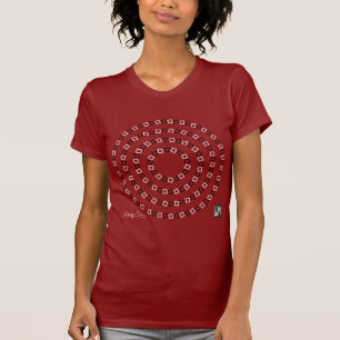 Spirales ou T-shirt de dames de cercles