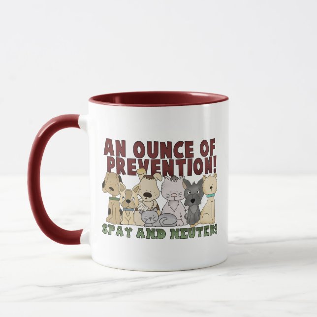 Spire et Neuter vos animaux de compagnie Mug (Gauche)