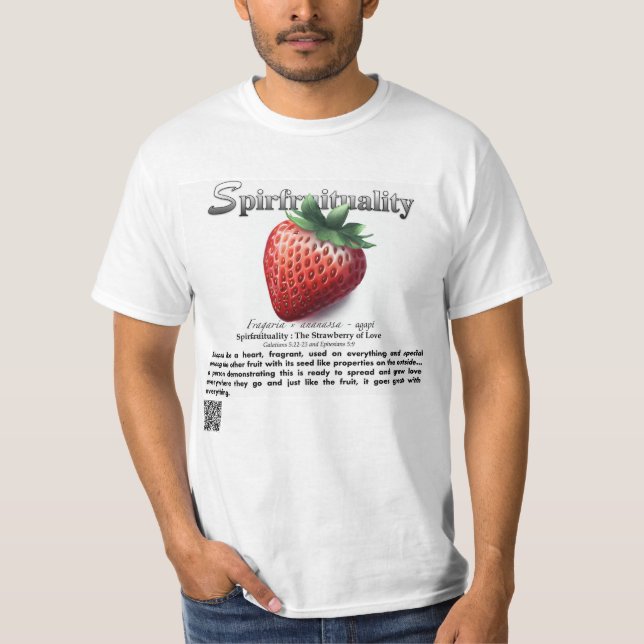 Spirfruitualité : Le T-Shirt de la Fraise de l'Amo (Devant)
