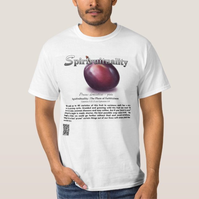 Spirfruitualité : Le T-Shirt du Pruneau de Fidélit (Devant)