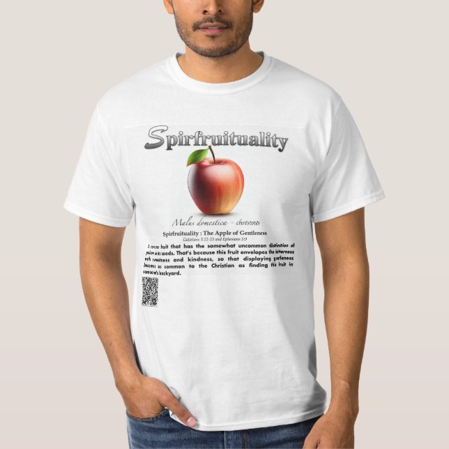 Spirfruituality : The Apple of Gentleness T-Shirt (Devant)