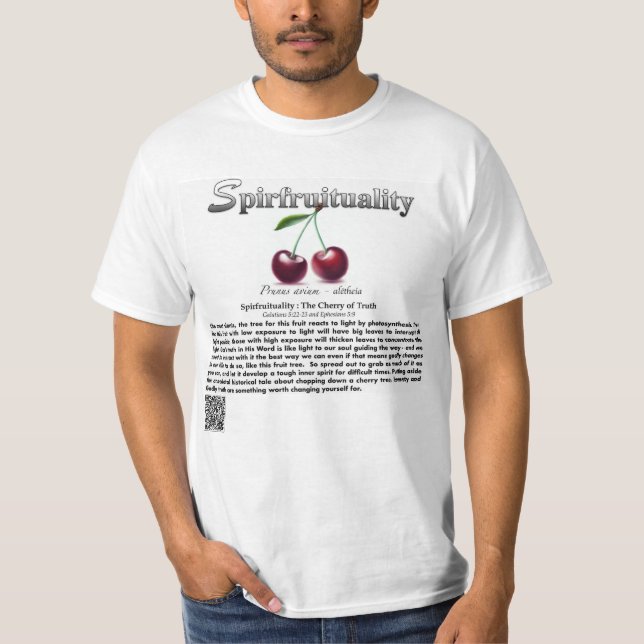 Spirfruituality : The Cherry of Truth T-Shirt (Devant)