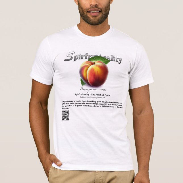 Spirfruituality : The Peach of Peace F&B T-Shirt (Devant)