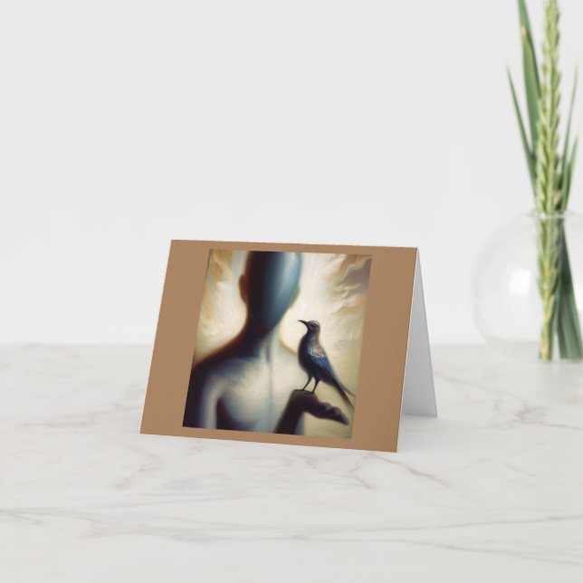 Spirit Animal Mockingbird 2 Carte de voeux pliée (Devant)