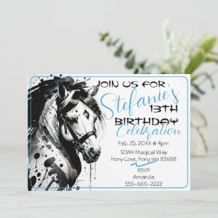 Spirit Pony 10 Anniversaire Invitation