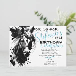 Spirit Pony 3 Anniversaire Invitation