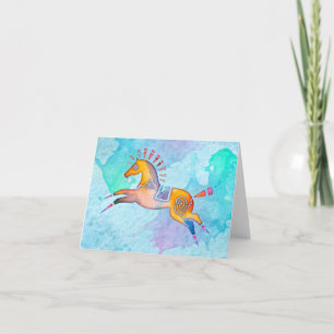 Spirit Pony Blank Carte pour notes