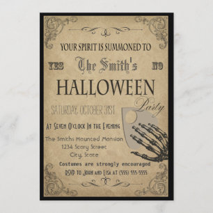 Spirits Halloween Fête Invitation