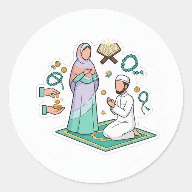 Spiritual Islamic Faith & Worship Sticker (Devant)