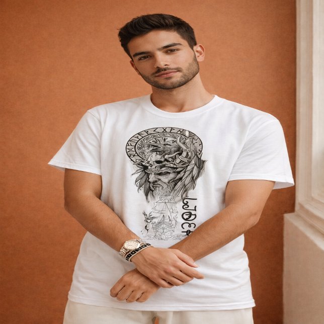 Spiritual Lion Mandala Graphic T-Shirt (Créateur téléchargé)