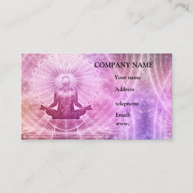 spiritualisme carte de visite (Devant)