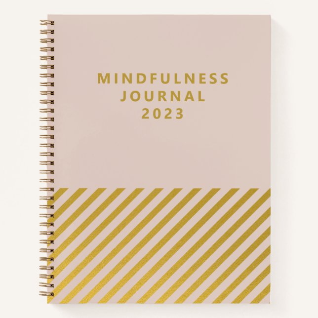 Spirituel rose Foil raypes Mindfulness Journal (Devant)
