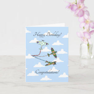 Spitfires - Personnalisable - Carte Anniversaire