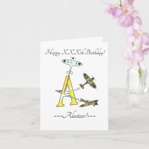 Spitfires Une carte d'anniversaire