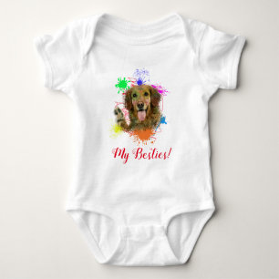 Splash Art mignon Golden Retriever Chien Baby Body