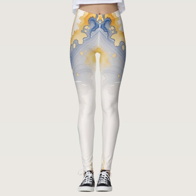 Splash of Style Meilleur aquarelle Leggings (Devant)