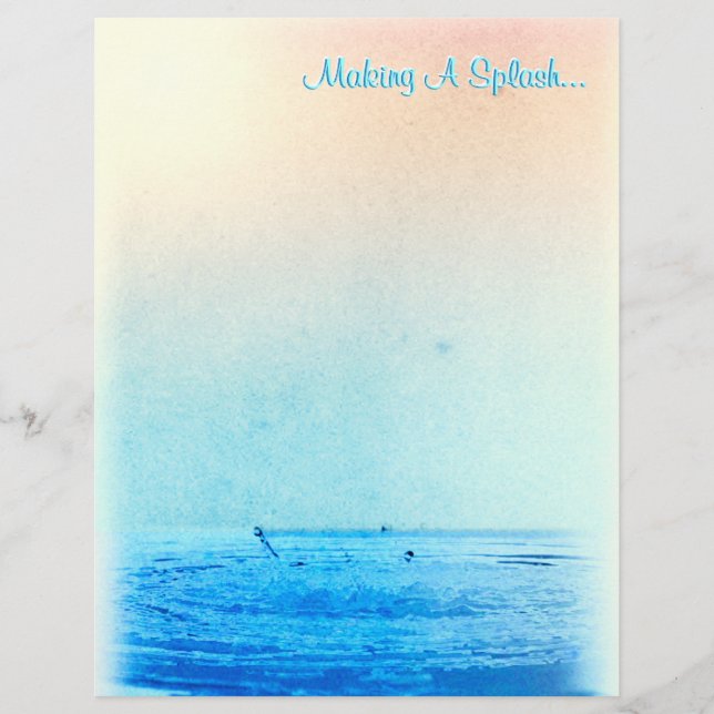Splash ! (Papier à scandale personnalisé) (Devant)