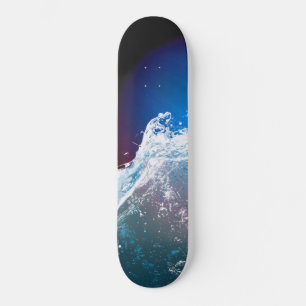Splashash Wave Dark Blue Deep Red Skateboard