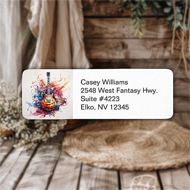 Splashing Guitares Retourner les étiquettes d'adre (Créateur téléchargé)