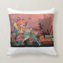 splatoon 3 coussin de course saumon
