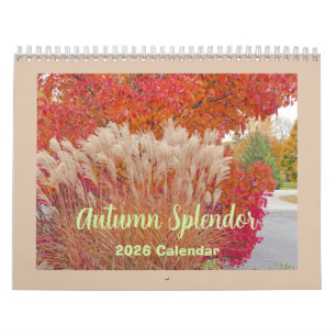 "SPLENDEUR DE L'AUTOMNE" 12 MOIS 2025 CALENDRIER