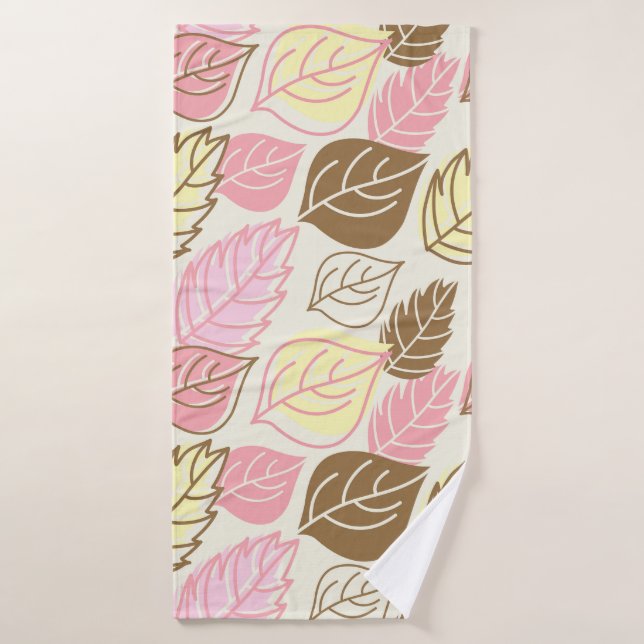 Splendor d'automne : Motif sans feuille (Serviette de bain)