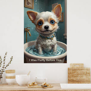 Splish Splash Cute Funny Posters avec citations