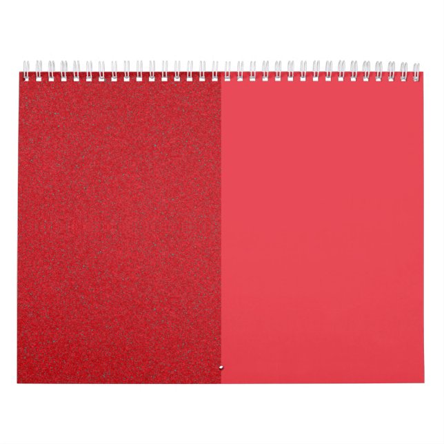 Split Design Tomato Red Wall Calendrier - Personna (Protection)