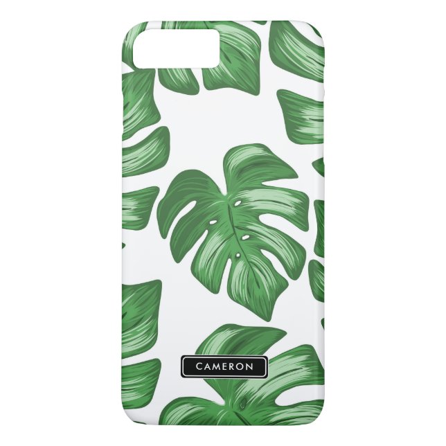 Split Leaf Philodendron Custom iPhone 8 Plus Coque (Dos)