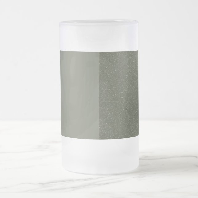 Split Moss Green Frosted Beer Mug - Personnalisabl (Centre)