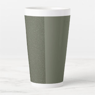 Split Moss Green Latte Mug Texté